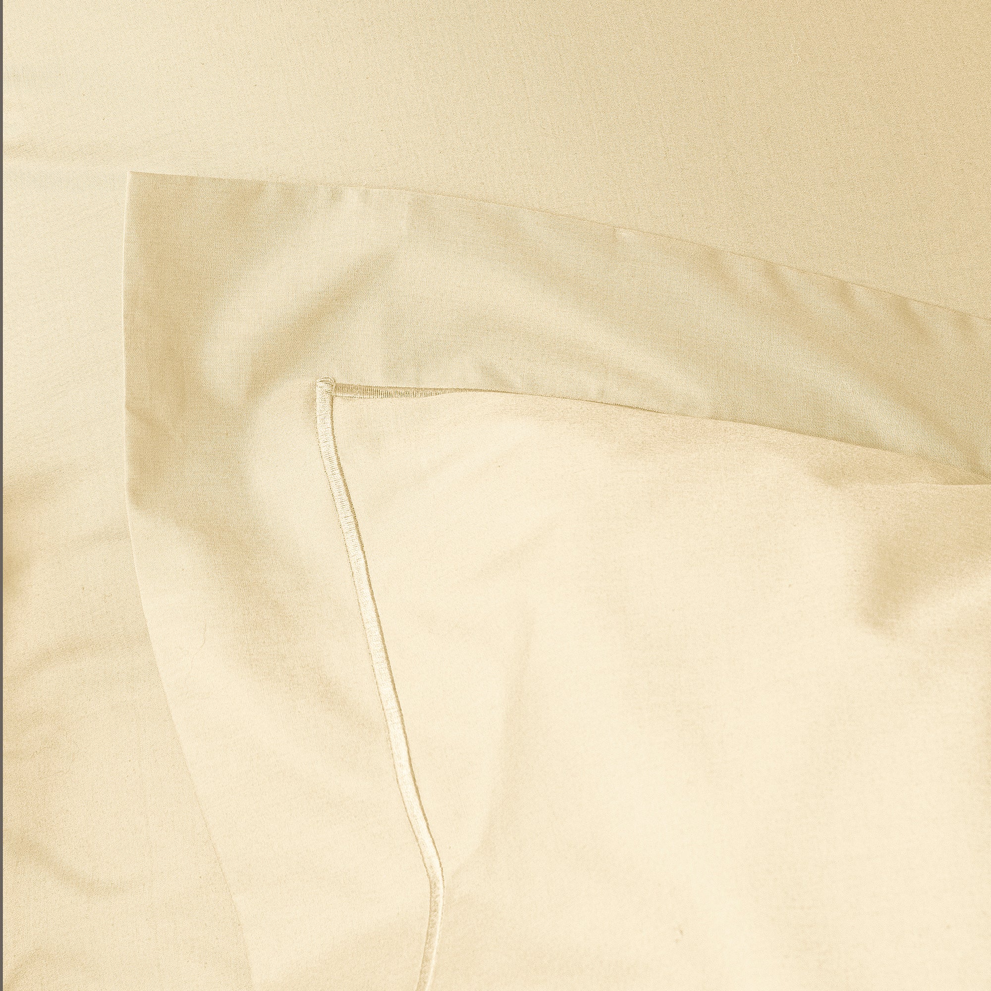 Taie d'oreiller Percale 65 x 65 cm  Pur Coton Peigné Longues Fibres 80 Fils/cm² Ivoire