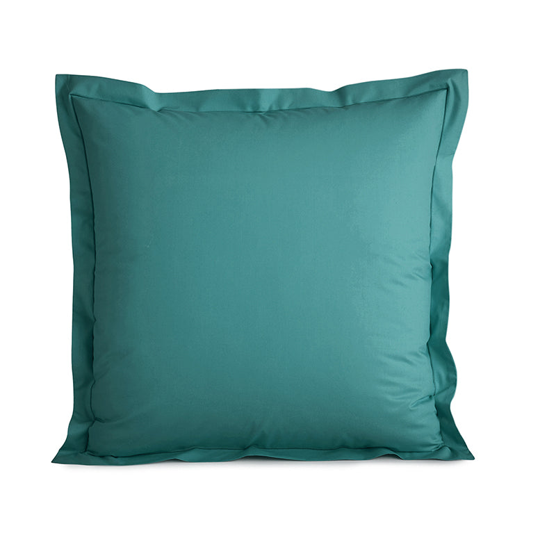 Taie d'oreiller Percale 65 x 65 cm  Pur Coton Peigné Longues Fibres 80 Fils/cm² Paon