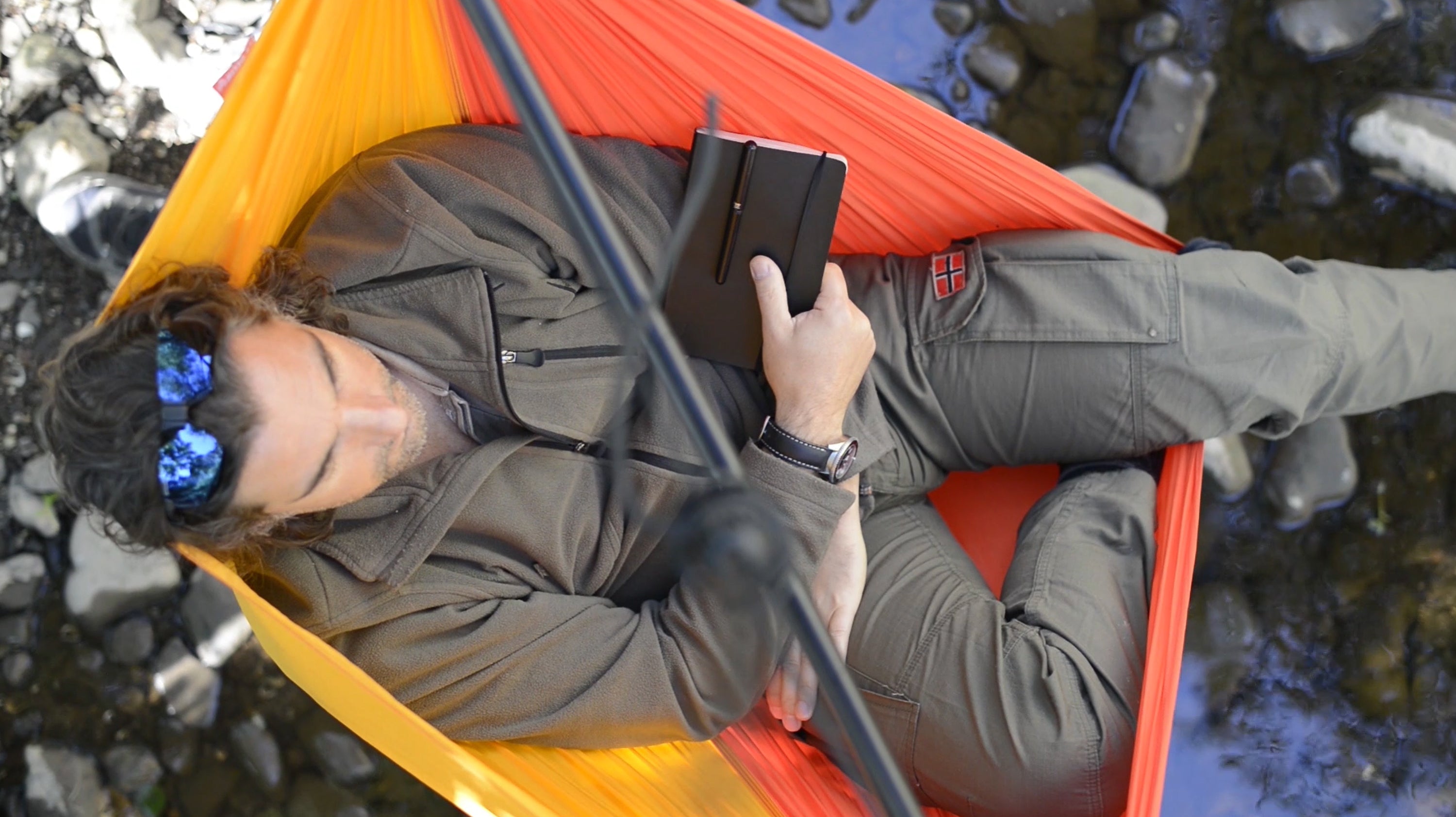 Chaise-hamac de voyage avec fixation incluse - La Siesta ZunZun Sunrise