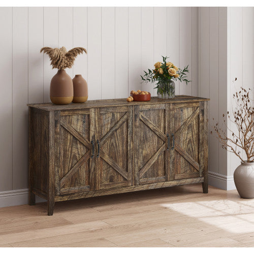 Buffet rustique en chêne Olimpia 140 cm