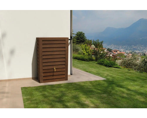 Récupérateur d´eau de pluie Woody Jr - Réservoir 300 L - Bois foncé