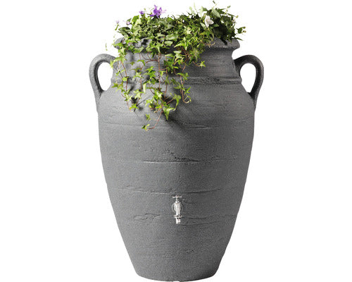 Récupérateur d´eau de pluie - Réservoir Antik amphore 250 L - Gris granite
