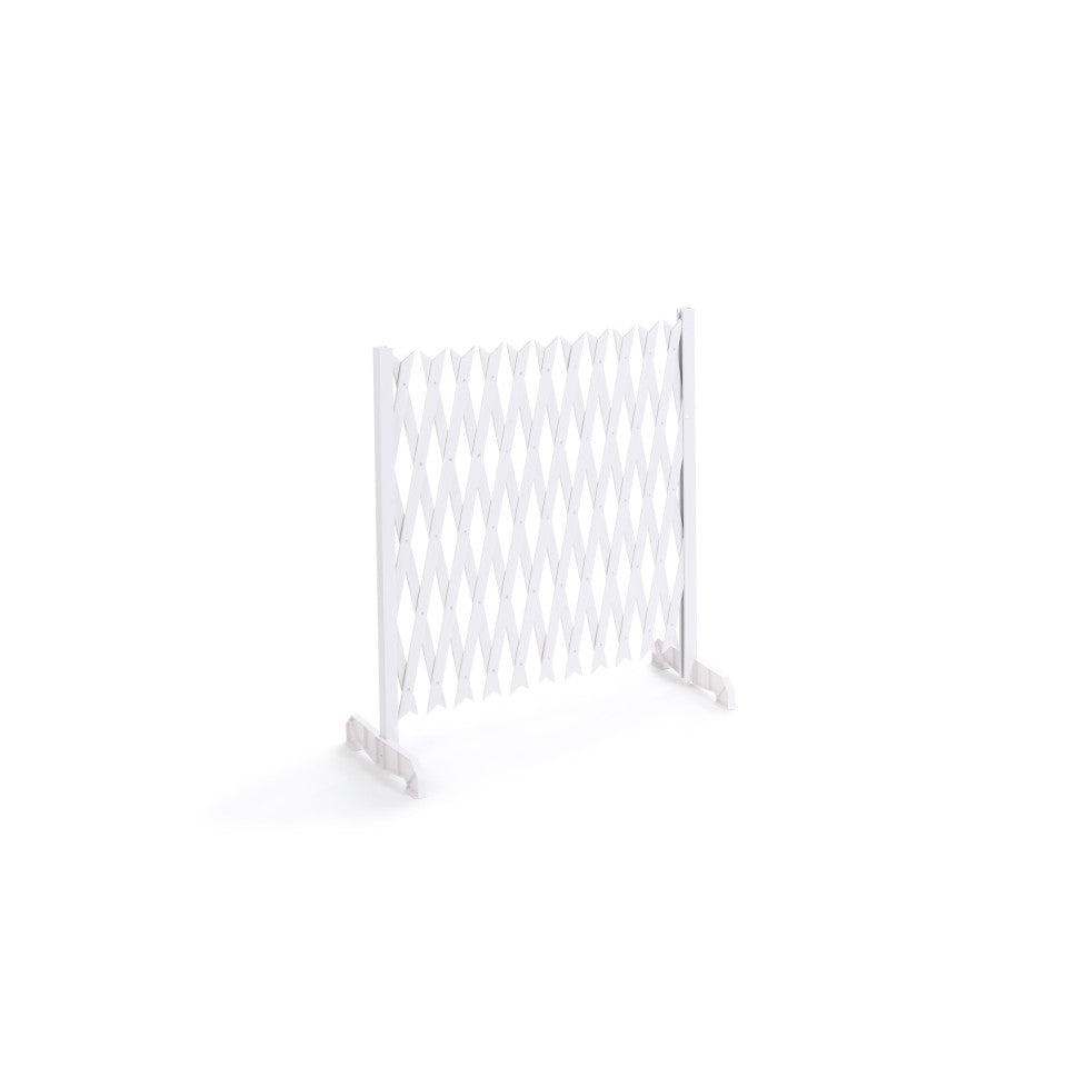 Barrière extensible 150cm en PVC blanc