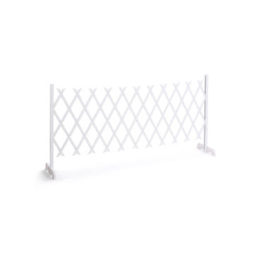 Barrière extensible 150cm en PVC blanc
