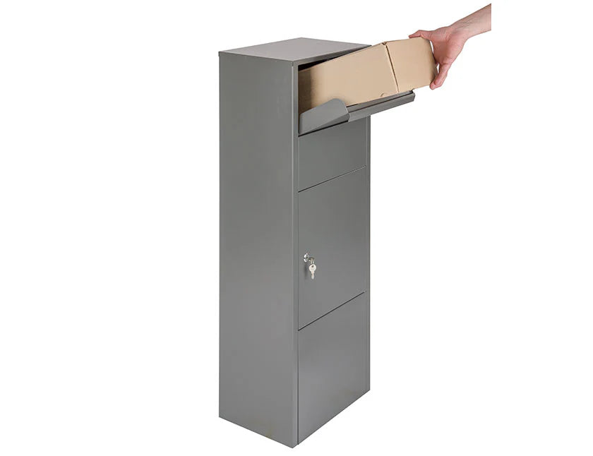 Boîte aux lettres pour paquets verticale Hannovre  noire mate