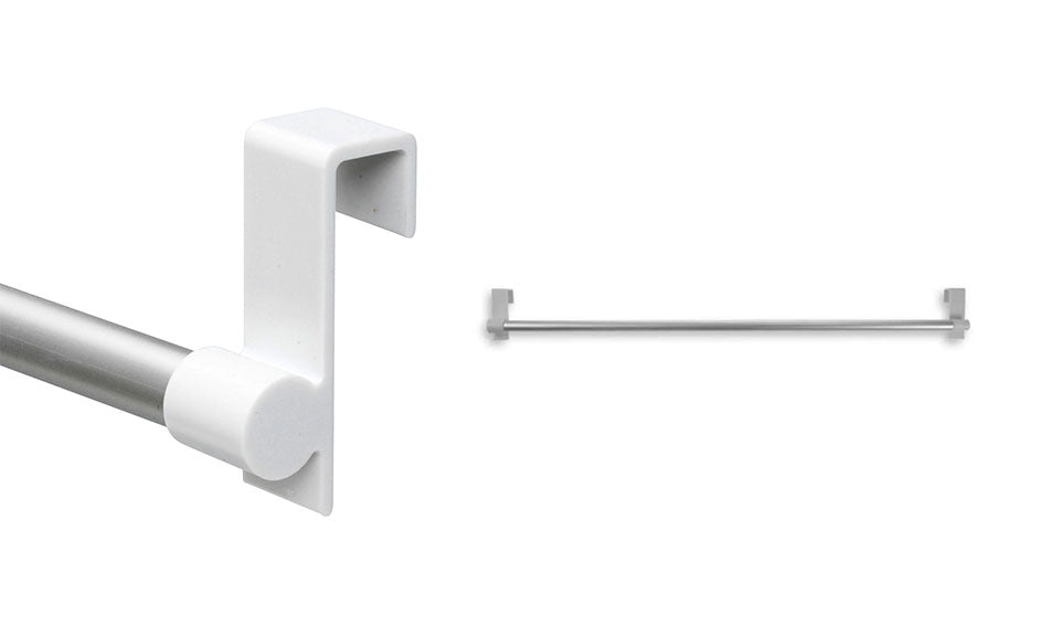 Lot de 4 tringles extensibles pour fenêtre prêtes à poser - 60-105 cm