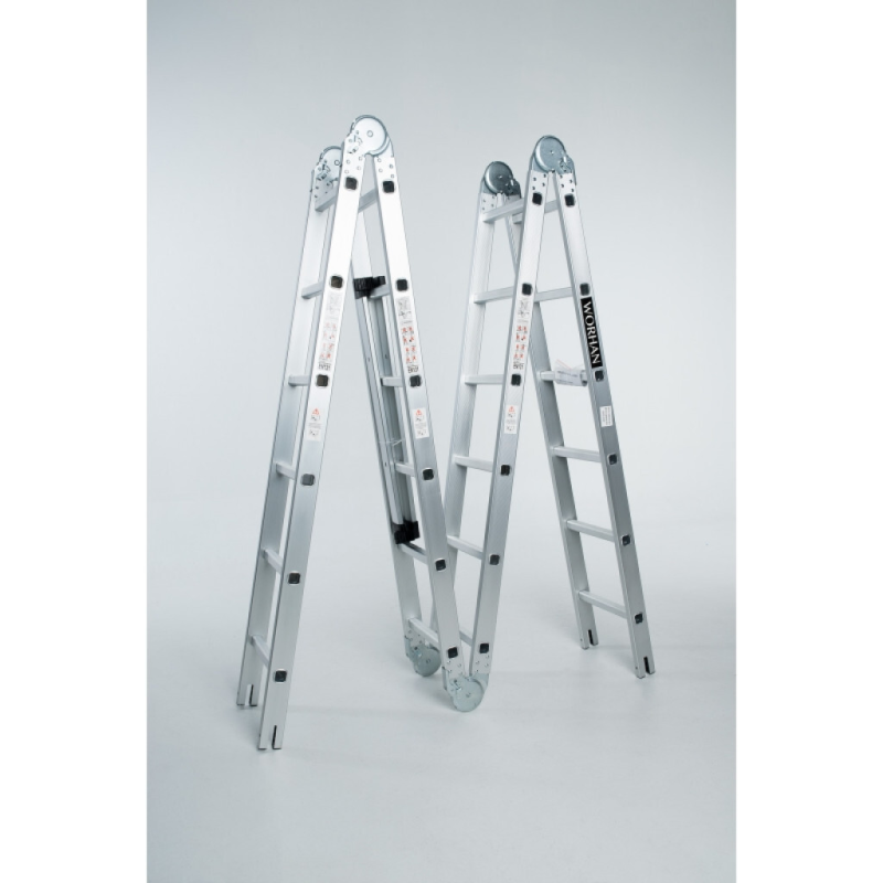 Echelle multifonction pliable 4 x 5 marches - hauteur  5.7 m