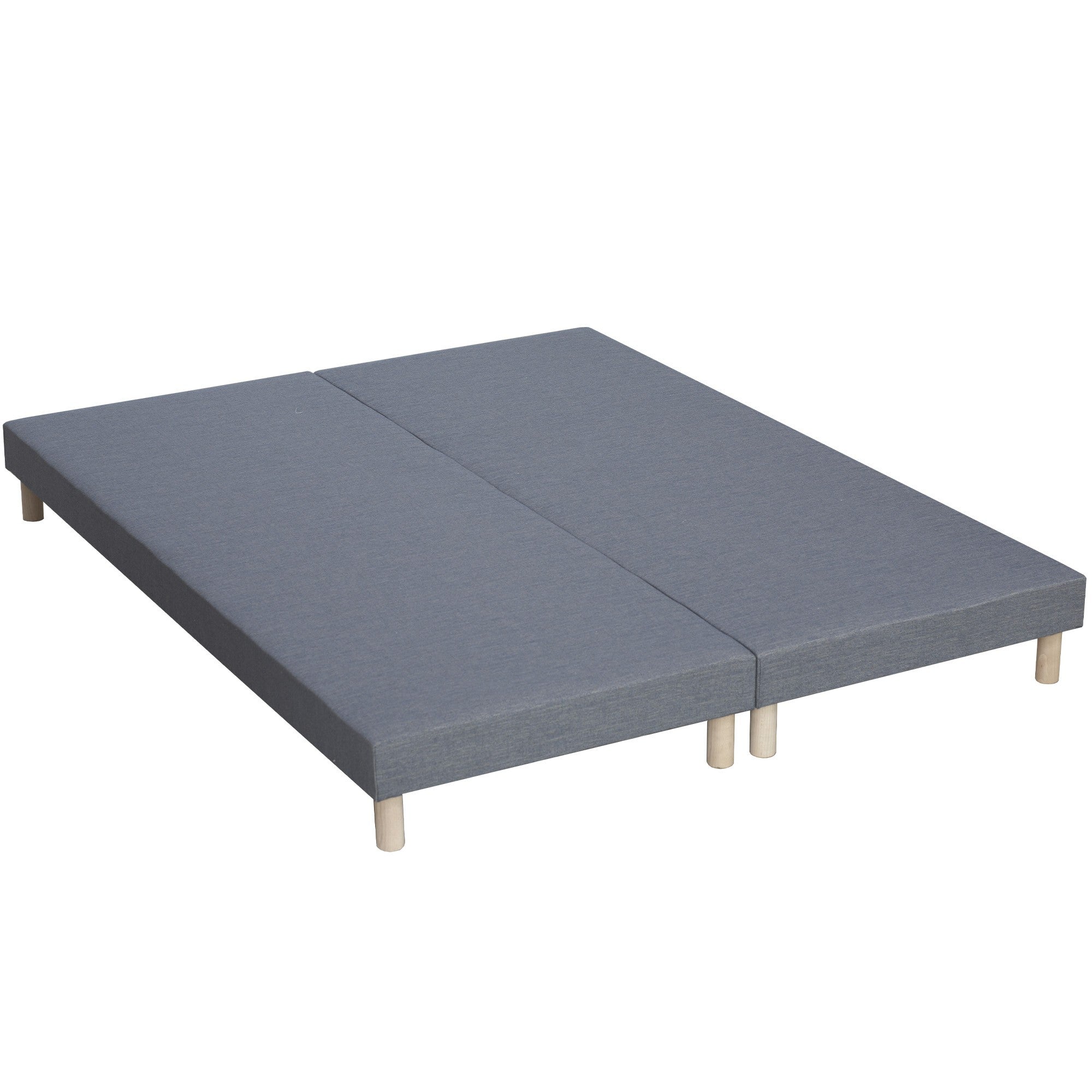 Ensemble 160X200 cm Matelas 30 cm à ressorts  7 zones + Mémoire de forme + Sommier KING STYLE  Fabriqué en France