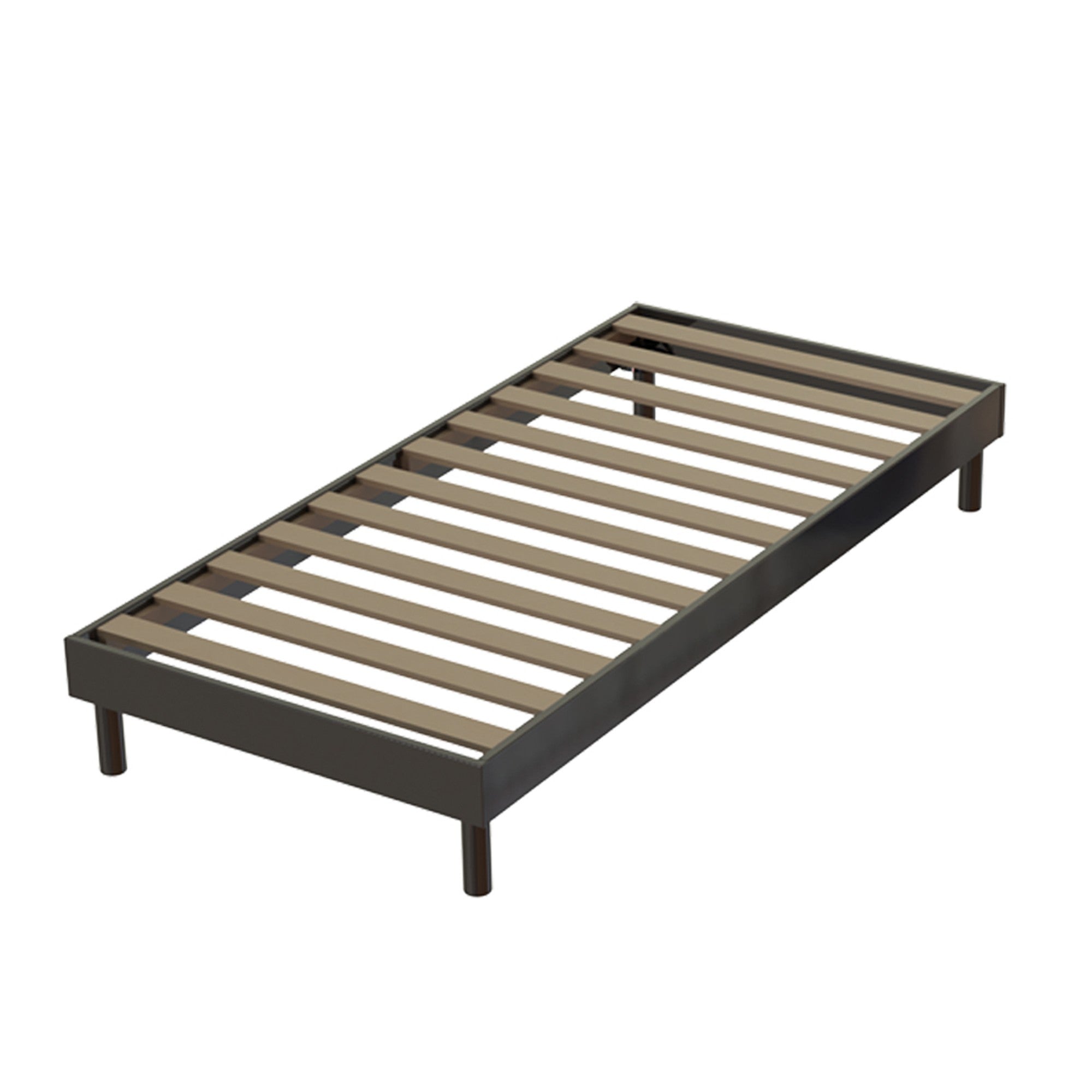 Pack matelas 24 cm sommier anthracite couette oreiller  90x200 cm