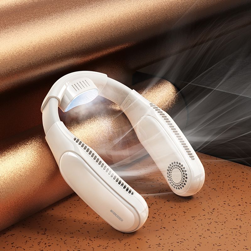 Ventilateur de cou portable blanc luxe