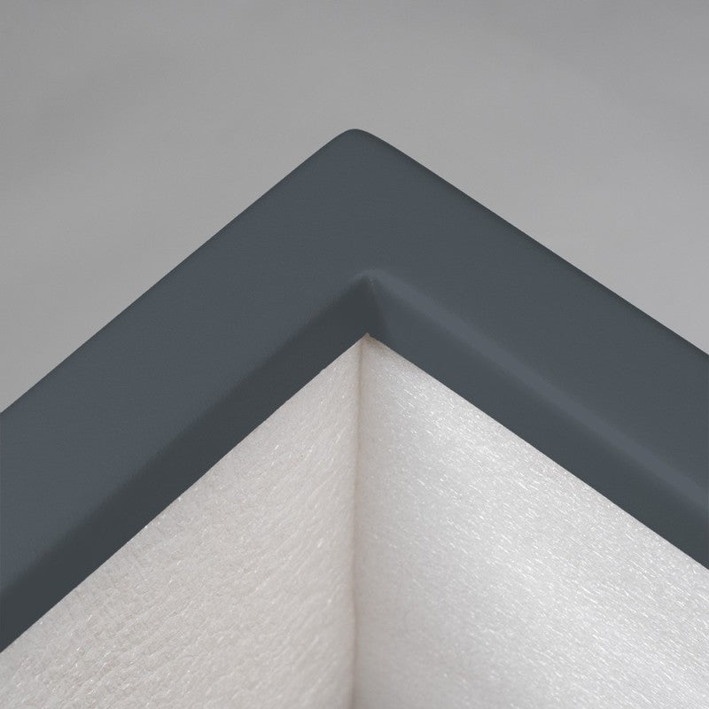 Jardinière pyramidale Ares - 600 x 600 x 1000 mm - Gris anthracite