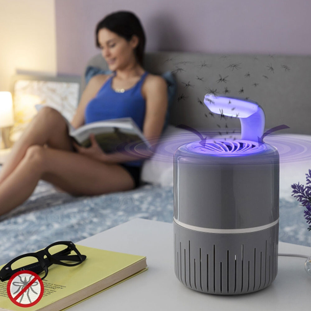 Lampe anti-moustiques  à aspiration silencieuse avec led uv