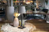 Pack 2 lampes de table LED sans fil rechargeable Milano - noire/taupe - intérieur & extérieur