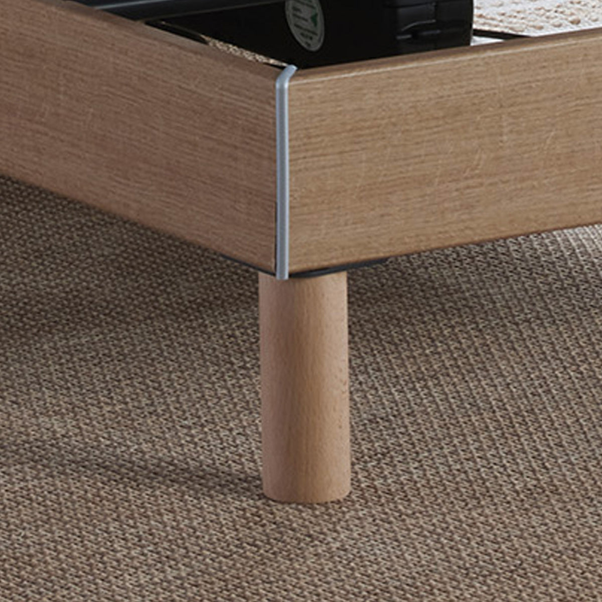 Lot de 2 lits électriques de relaxation multi lattes chêne clair 2x80 x 200