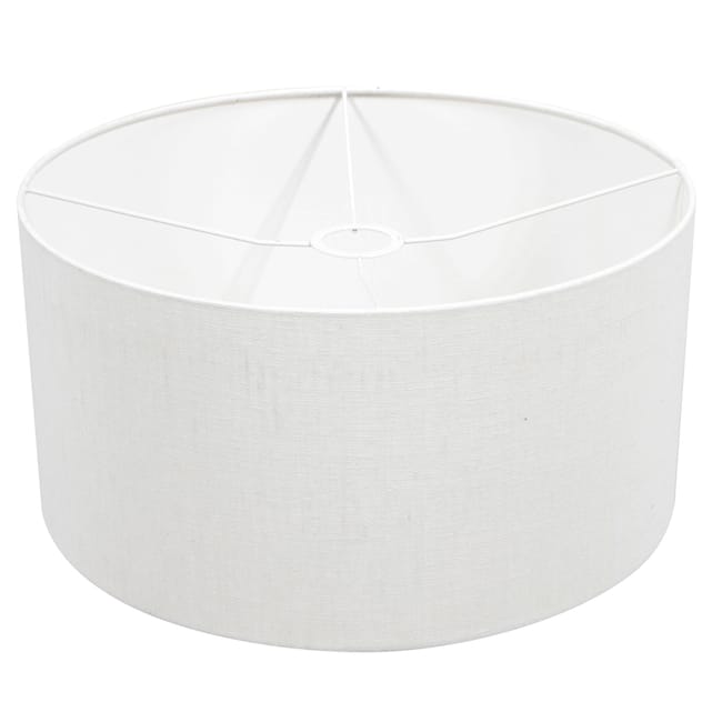 Lampe de table base en bois  avec abat-jour en lin blanc brut