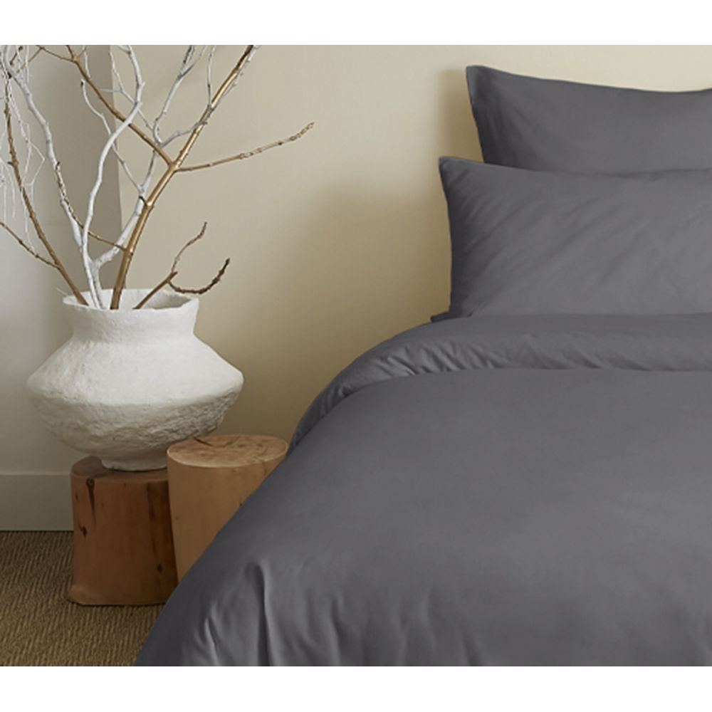 Pack 6 pièces Housse de couette Unicolore 220 x 240 cm - Drap housse 160 x 200 cm - 100% Coton 57 Fils