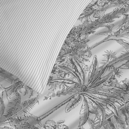 Pack Complet Housse de couette  Imprimé 140 x 200 cm - Drap housse 90 x 190 cm - 100% coton / 57 fils/cm² - ADAMA PERLE