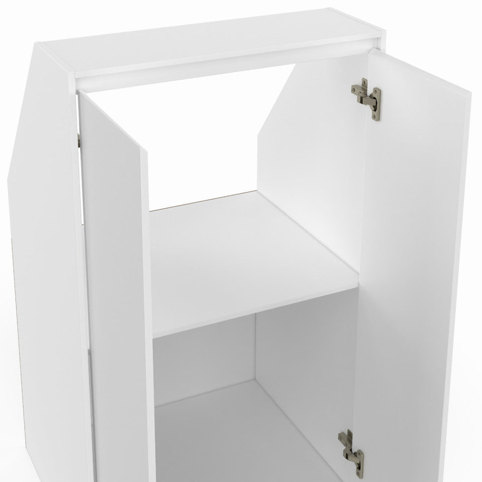Armoire sous pente Tom 2 portes blanches