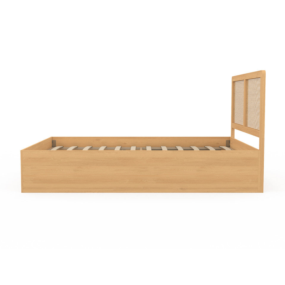 Lit coffre Eve 140x190cm cannage