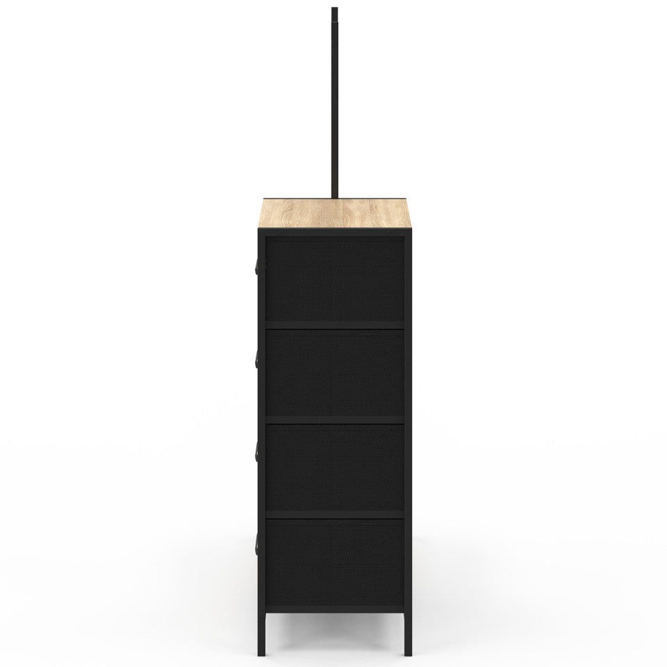 Commode penderie Iris 4 tiroirs