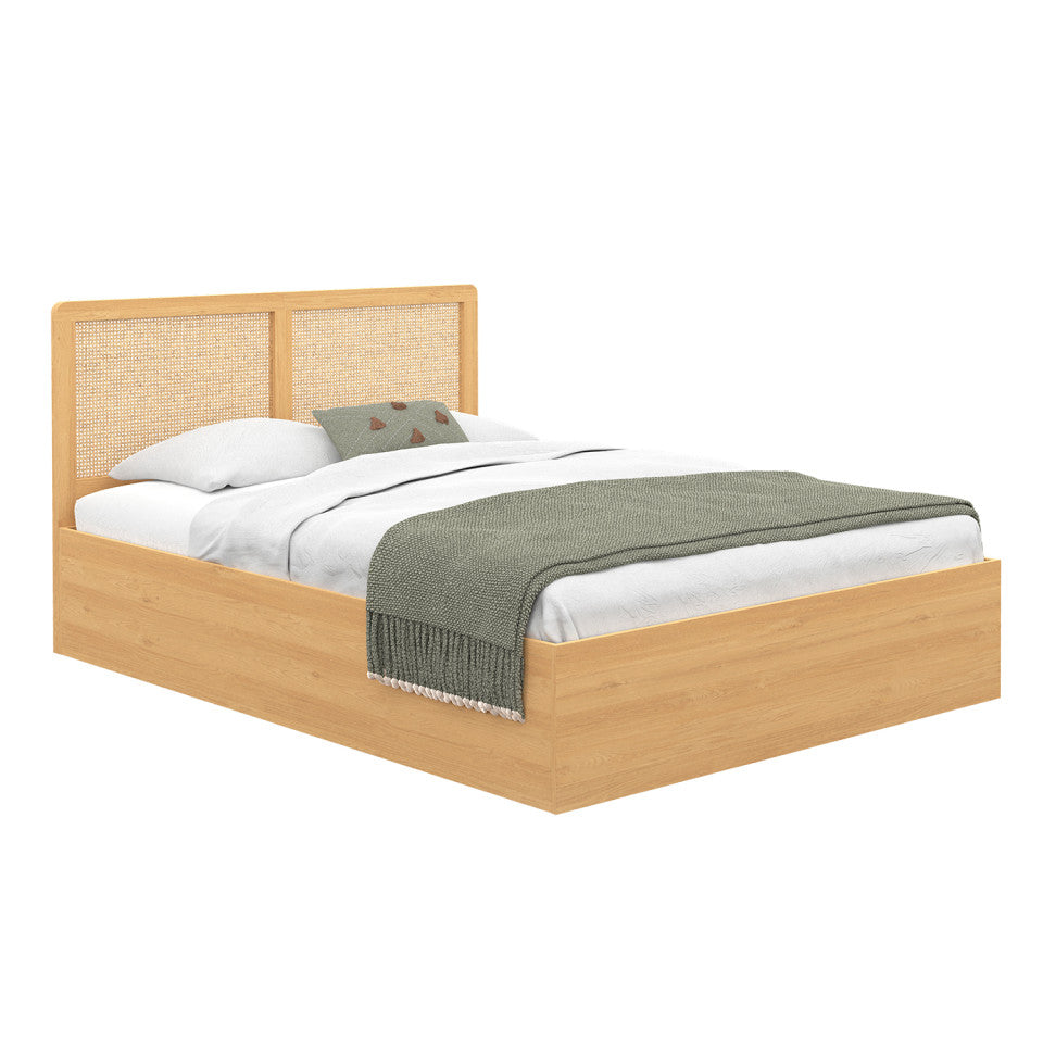 Lit coffre Eve 140x190cm cannage