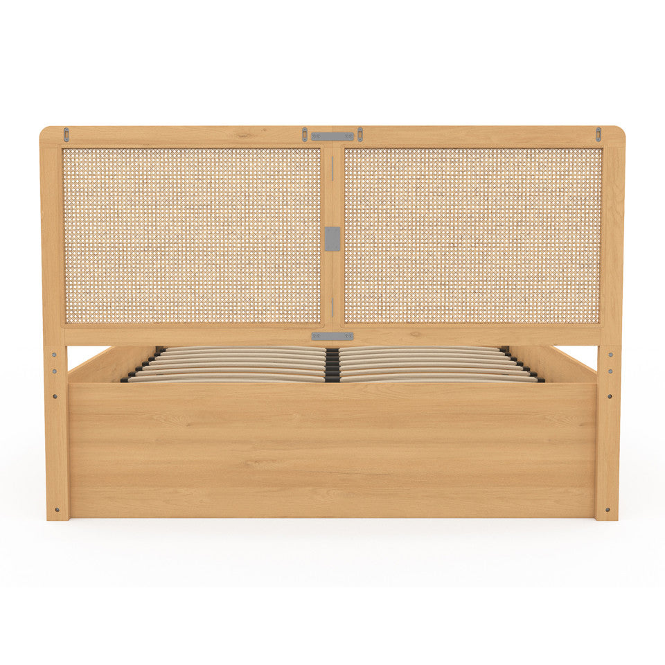 Lit coffre Eve 140x190cm cannage