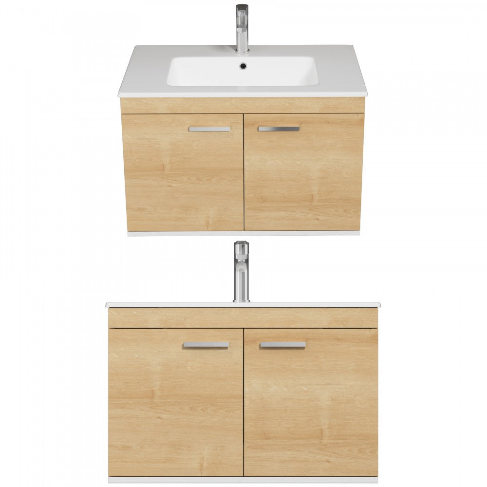 Meuble simple vasque Rubite 2 portes 80 cm