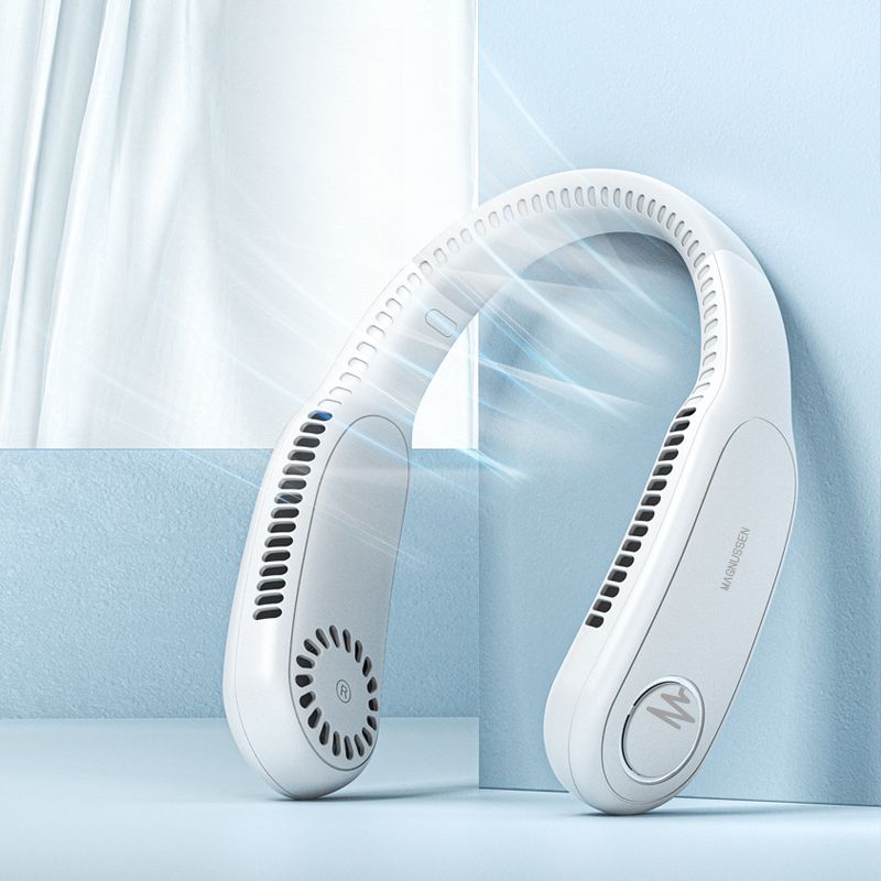 Ventilateur portable de cou blanc