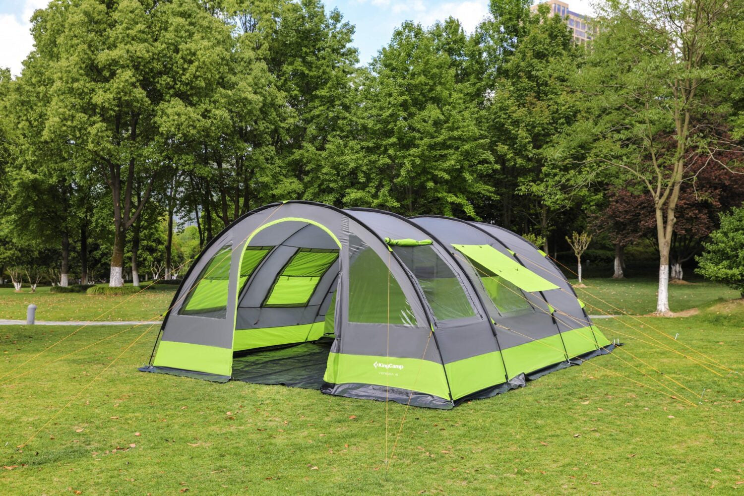 Tente de camping familiale 6 places Venezia - Kingcamp - Dimensions : 525 x 410 x 200 cm