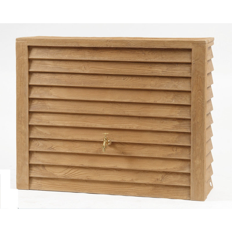 Récupérateur d´eau de pluie - Réservoir mural Woody 350 L - Bois clair