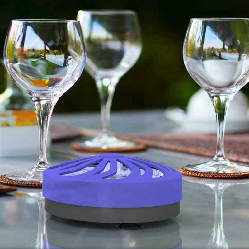 Disque solaire électrique avec lumière bleue anti-insectes